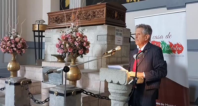 Inauguración del coloquio colombo ecuatoriano "Montalvo, nuncio del futuro